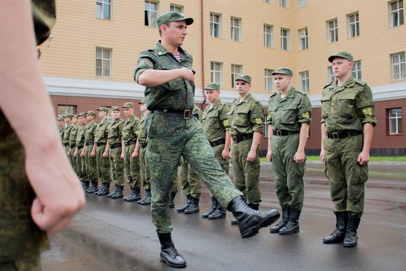 Новобранцы центральной войсковой комендатуры