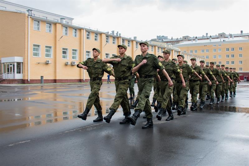 Новобранцы центральной войсковой комендатуры