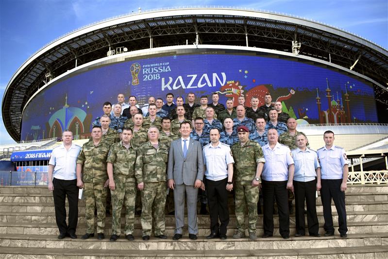 В Казани награждены росгвардейцы, обеспечившие безопасность чемпионата мира по футболу