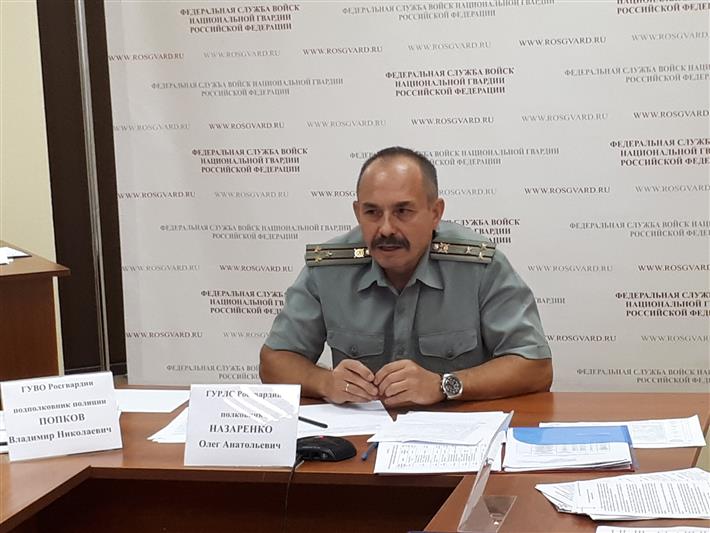 Представители центрального аппарата ответили на вопросы сотрудников Управления Росгвардии по Республике Дагестан 