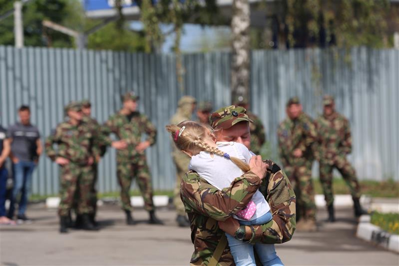 Тульский СОБР и белгородский ОМОН вернулись из служебной командировки (фото, видео)