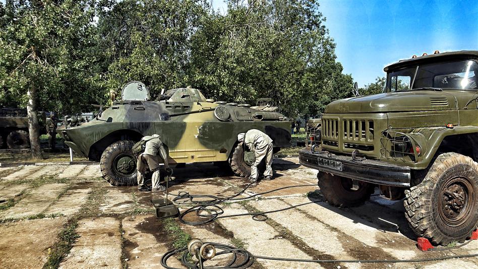 Журналисты центральных каналов побывали на полевом выходе подразделений радиационной, химической и биологической  защиты Центрального округа Росгвардии