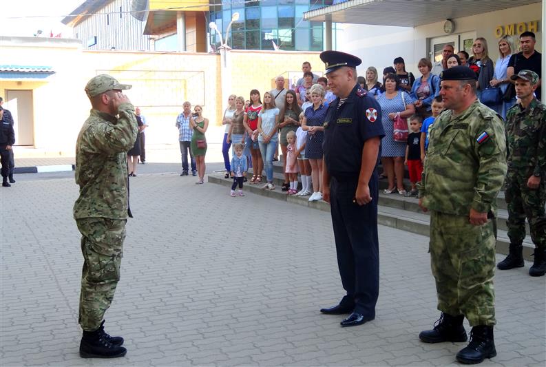 Тульский СОБР и белгородский ОМОН вернулись из служебной командировки (фото, видео)