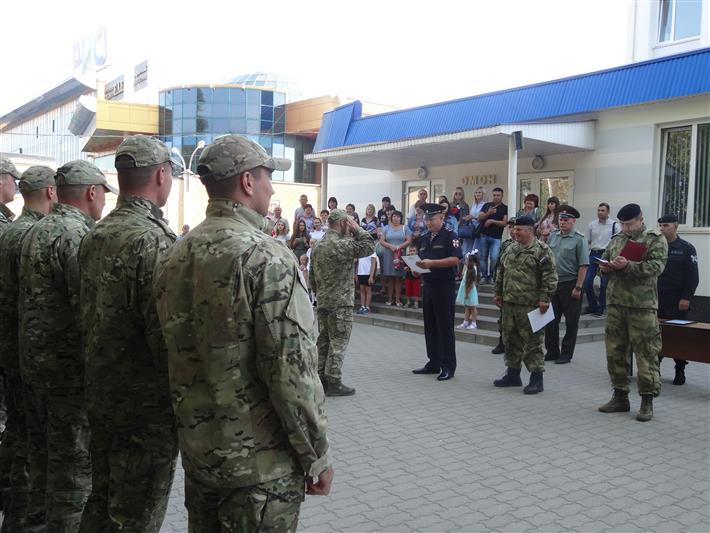 Тульский СОБР и белгородский ОМОН вернулись из служебной командировки (фото, видео)
