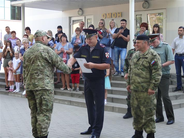 Тульский СОБР и белгородский ОМОН вернулись из служебной командировки (фото, видео)