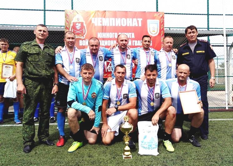 В Калмыкии определили победителя Первого чемпионата Южного округа Росгвардии по мини-футболу
