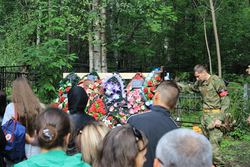 В Архангельске состоялось прощание с военнослужащим Росгвардии Евгением Когутом