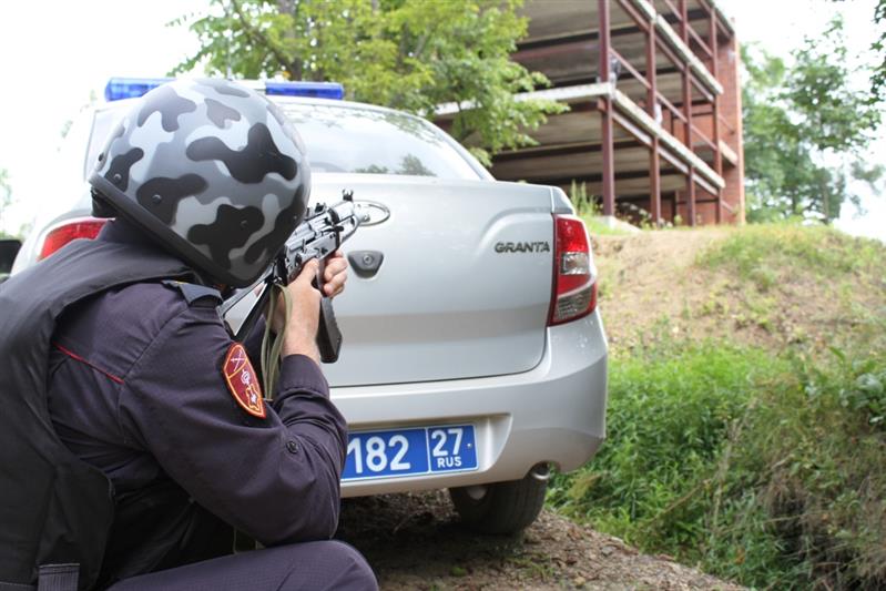 Росгвардейцы в Хабаровском крае приняли участие в межведомственном тактико-специальном учении