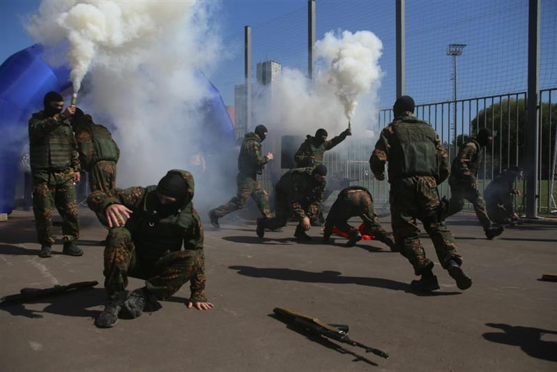 Военнослужащие Центрального округа Росгвардии приняли участие в спортивном форуме «Москва в моём сердце»
