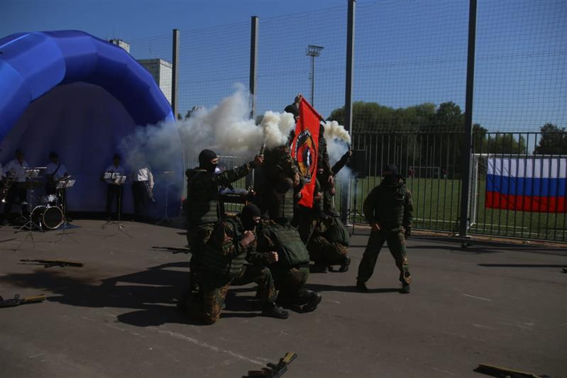 Военнослужащие Центрального округа Росгвардии приняли участие в спортивном форуме «Москва в моём сердце»