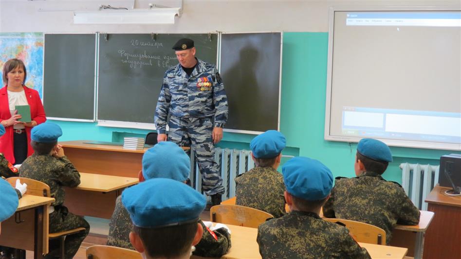 Кадетскому классу в Удмуртии присвоено имя погибшего бойца ОМОН