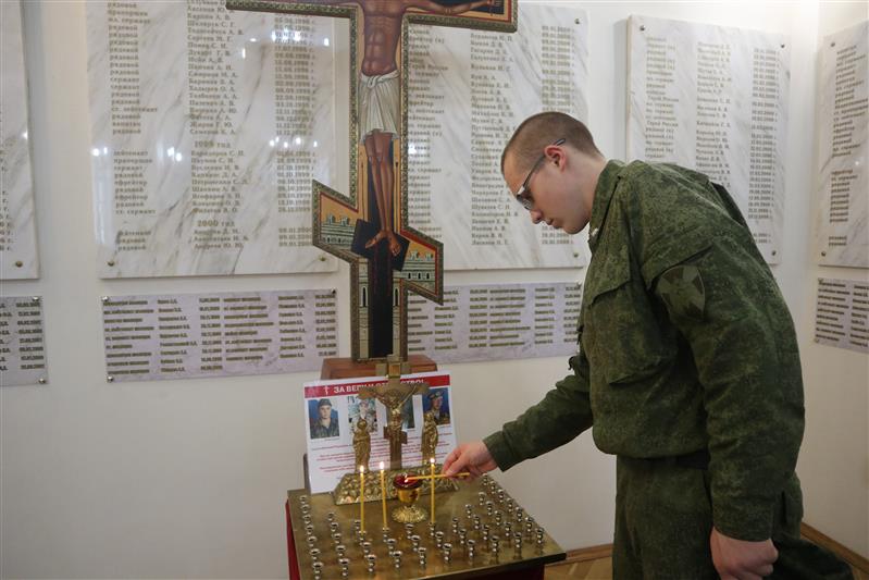 В Северо-Западном округе Росгвардии прошли молебны о здравии Героя России Анатолия Романова