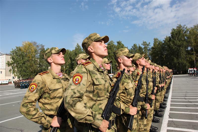 Курсанты первого курса Новосибирского военного института имени генерала армии И.К. Яковлева приняли военную присягу