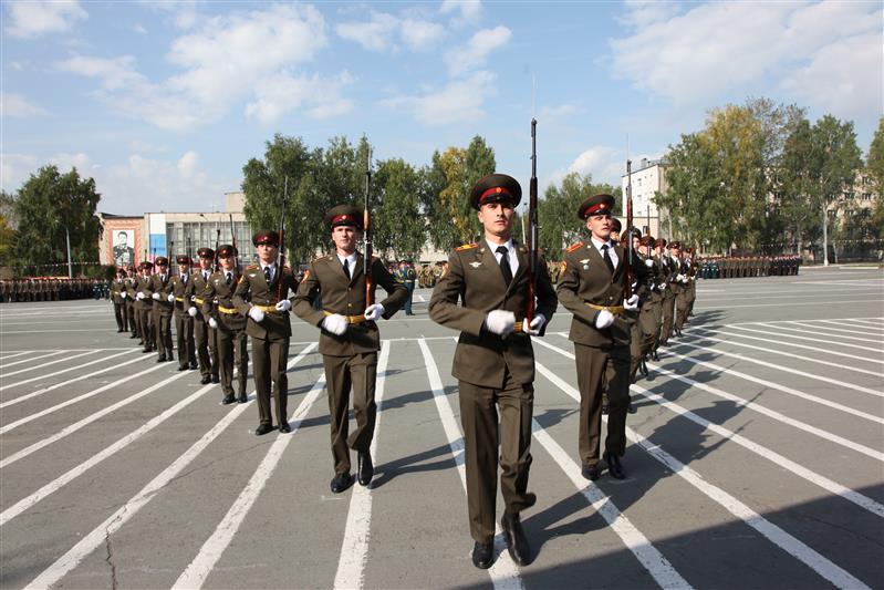 Курсанты первого курса Новосибирского военного института имени генерала армии И.К. Яковлева приняли военную присягу