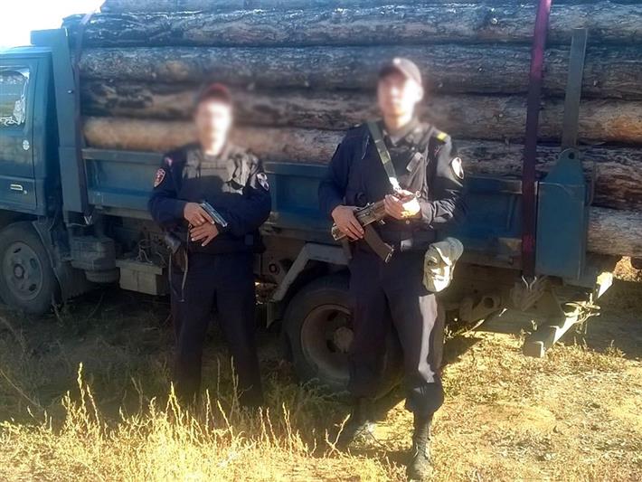 В Бурятии сотрудники вневедомственной охраны Росгвардии пресекли незаконную рубку лесных насаждений