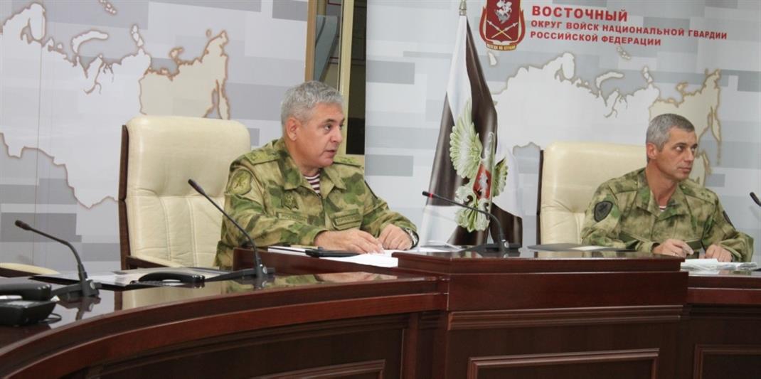 Рабочая поездка  в Хабаровск заместителя директора Росгвардии генерал-полковника Олега Борукаева 