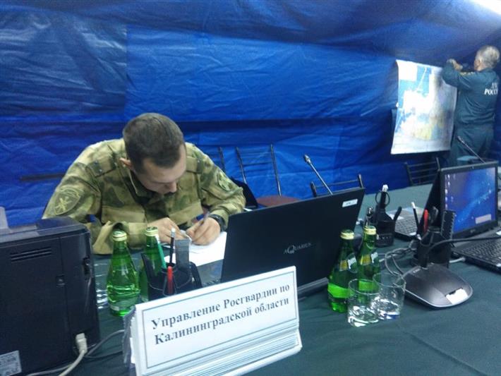 Росгвардейцы приняли участие в межведомственной тренировке по ликвидации ЧС в Калининграде