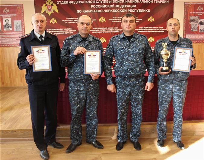 Определились лучшие шахматисты карачаево-черкесского управления Росгвардии 