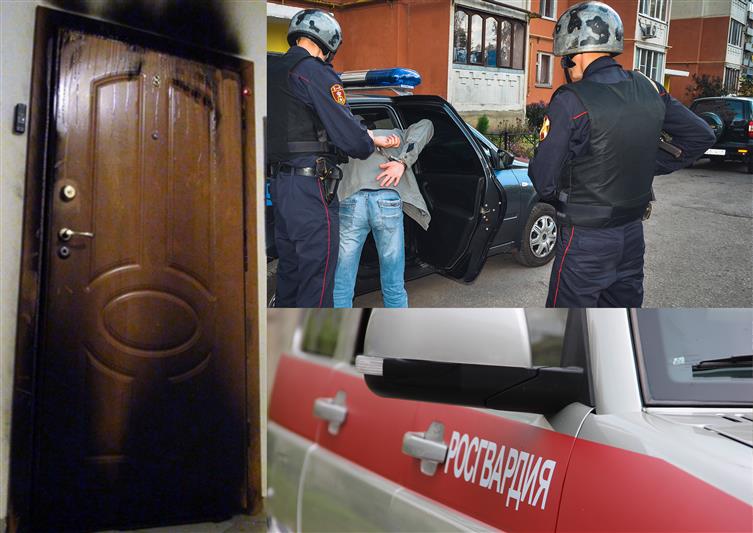 В Казани росгвардейцы задержали нетрезвого мужчину, который поджег входную дверь психологического центра 