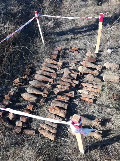 Взрывотехники ОМОН уничтожили взрывоопасные боеприпасы, обнаруженные в нескольких районах г. Севастополя