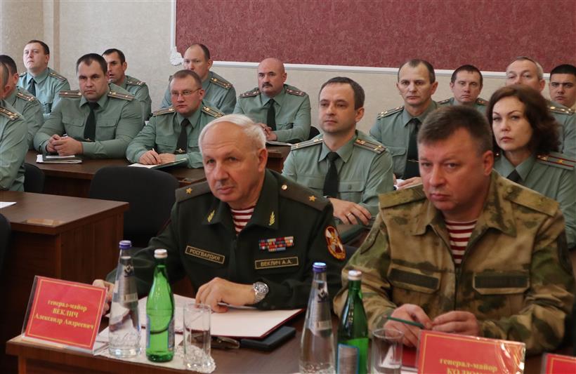 В Северо-Кавказском округе Росгвардии состоялось заседание военного совета