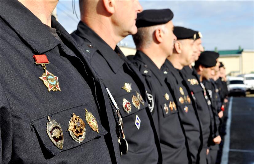 В  Майкопе состоялось чествование сотрудников ОМОН, отличившихся при выполнении оперативно-служебных задач  
