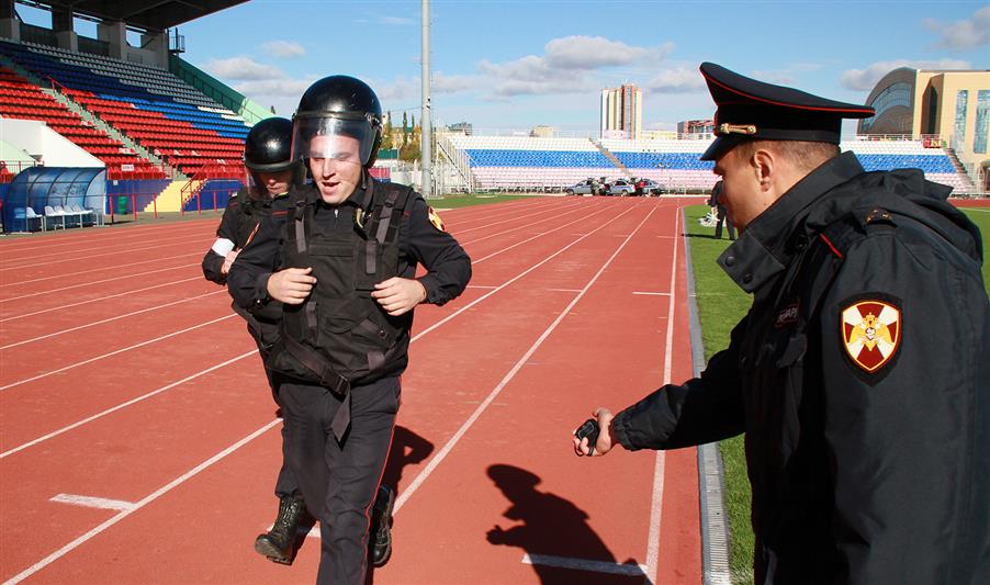 В Саранске определился лучший экипаж группы задержания среди сотрудников вневедомственной охраны территориального органа Росгвардии
