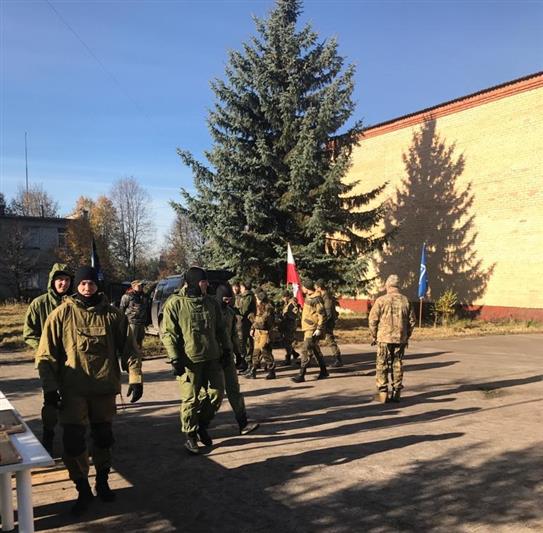 Сотрудники московского ОМОН на транспорте приняли участие в военно-патриотических сборах «Честь имею! Воскресенск-2018»