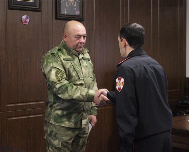 В Карачаево-Черкесии состоялась церемония награждения лучших сотрудников территориального управления Росгвардии 