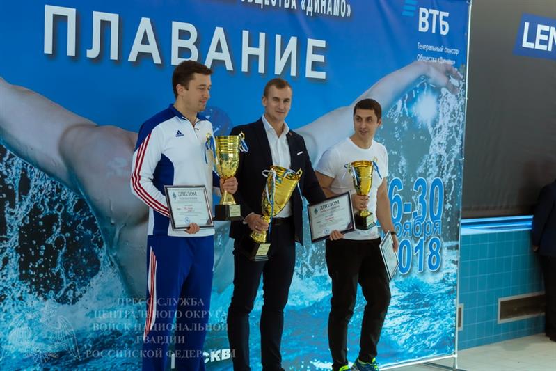 Команда Росгвардии одержала победу на всероссийских соревнованиях общества «Динамо» по плаванию