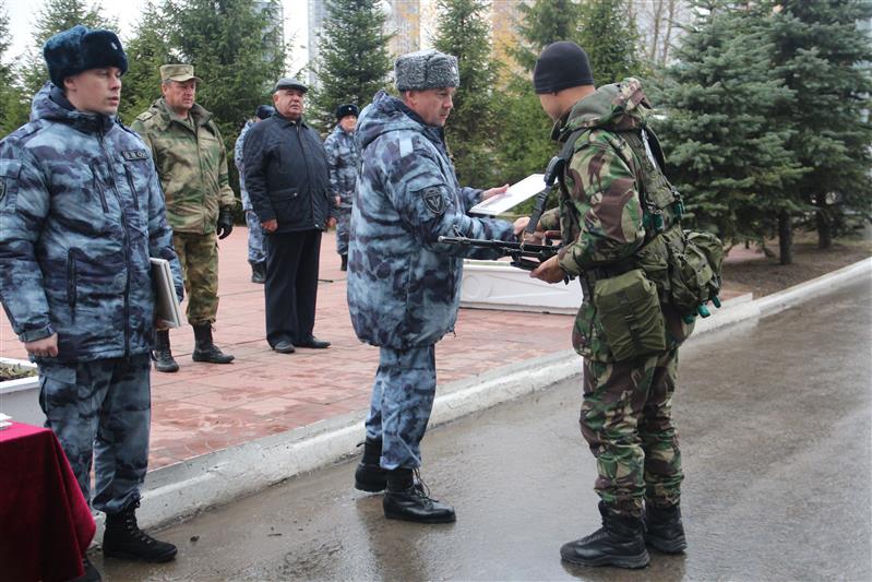 Сводный отряд московского ОМОН вернулся из служебной командировки