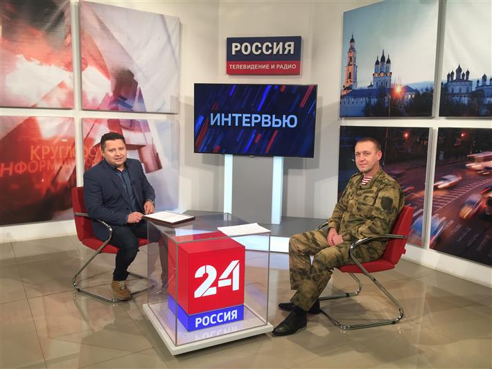 Офицер Росгвардии рассказал о порядке поступления в военные институты ведомства в эфире астраханской телестудии 