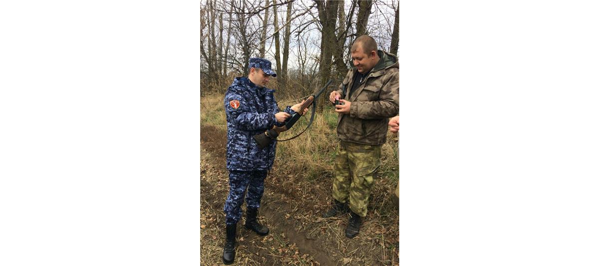 Белгородские росгвардейцы провели профилактические рейды в связи с открытием сезона охоты на зайца
