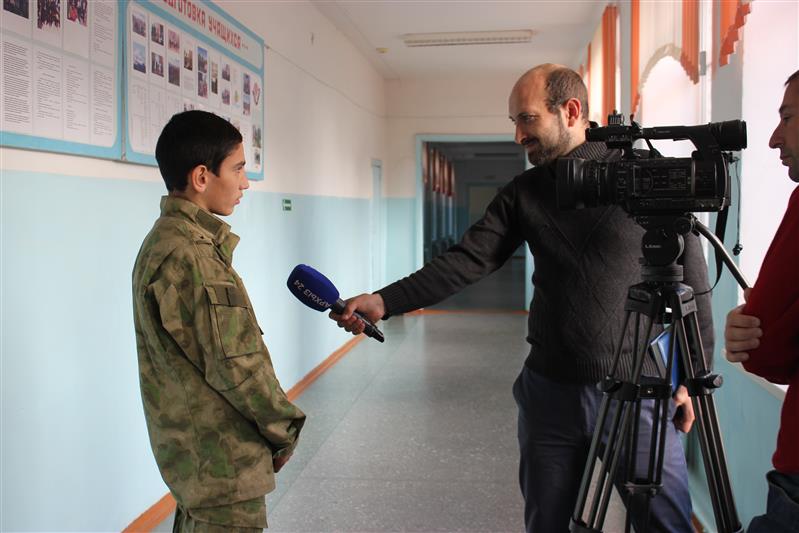 Корреспонденты телеканала «Архыз 24» побывали в гостях у росгвардейского  кадетского класса 