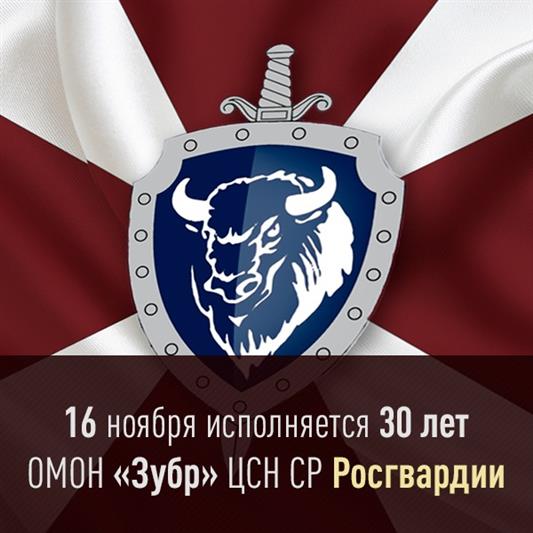 ОМОН «Зубр» ЦСН СР Росгвардии отмечает 30-летний юбилей (видео)