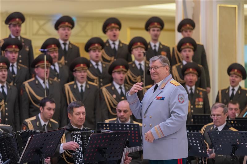 Ансамбль песни и пляски Росгвардии выступил в Совете Федерации