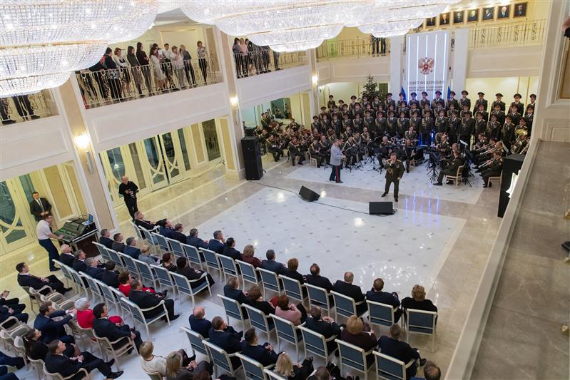 Ансамбль песни и пляски Росгвардии выступил в Совете Федерации