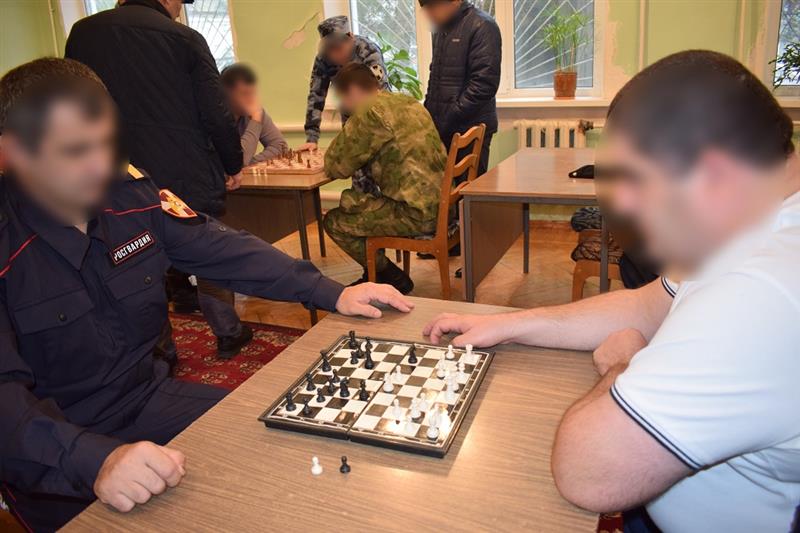 В дагестанском управлении Росгвардии прошел турнир по шахматам, приуроченный ко Дню Героев Отечества