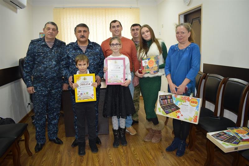 В Дагестане наградили победителей конкурса детского рисунка «Моя Росгвардия»