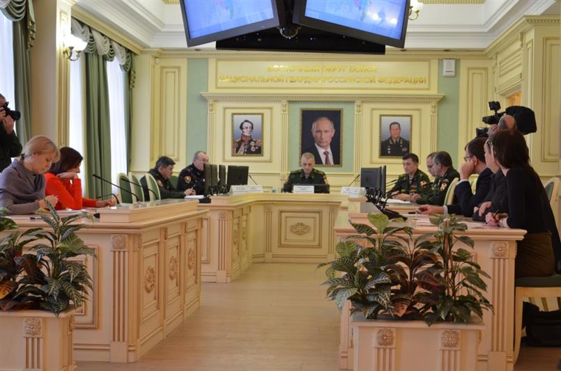 В управлении Восточного округа Росгвардии состоялась пресс-конференция по итогам деятельности оперативно-территориального объединения в уходящем году