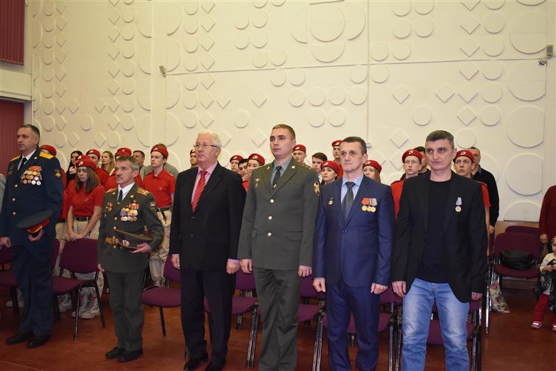 Военнослужащие Управления Росгвардии по Республике Коми приняли участие в торжественной церемонии посвящения в юнармейцы