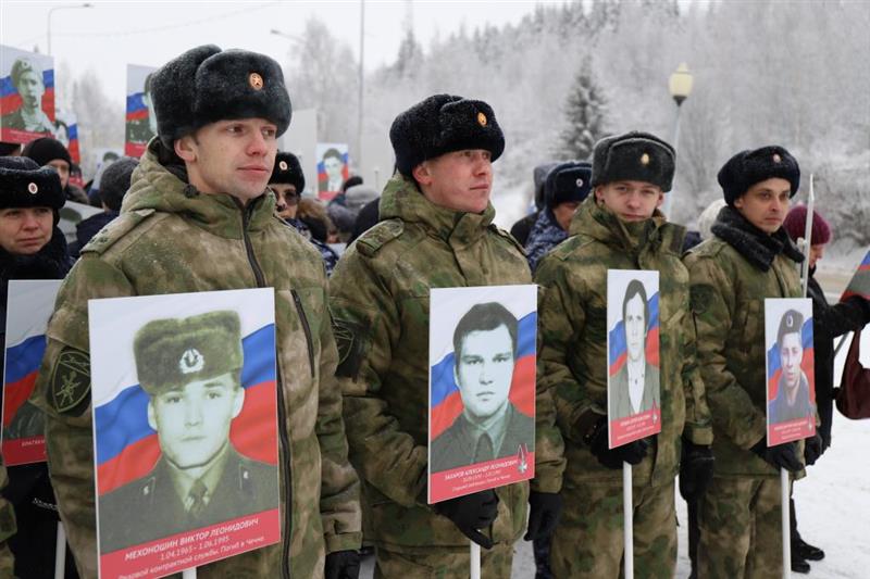 В Ханты-Мансийске росгвардейцы прошли  в  составе  «Батальона отважных»   