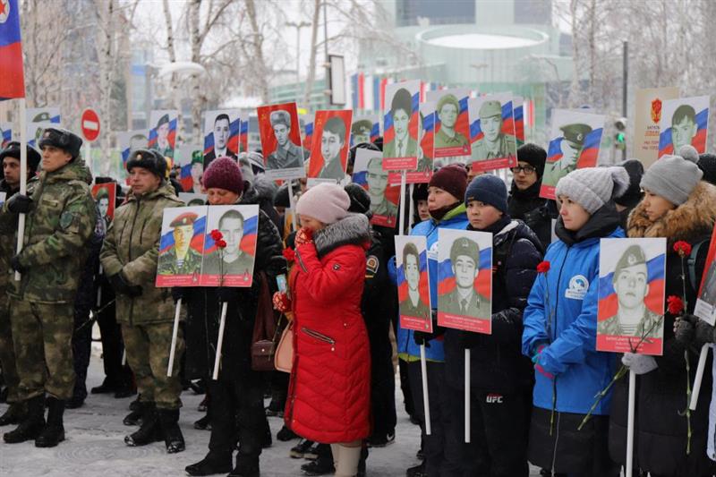 В Ханты-Мансийске росгвардейцы прошли  в  составе  «Батальона отважных»   