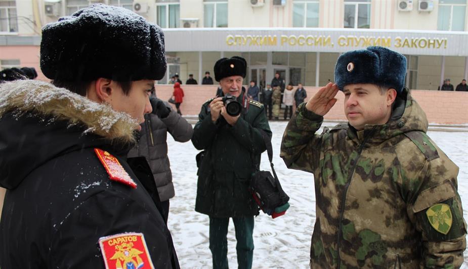 В Саратове кадеты специализированных классов Росгвардии приняли участие во втором областном слете «Честь и доблесть» 