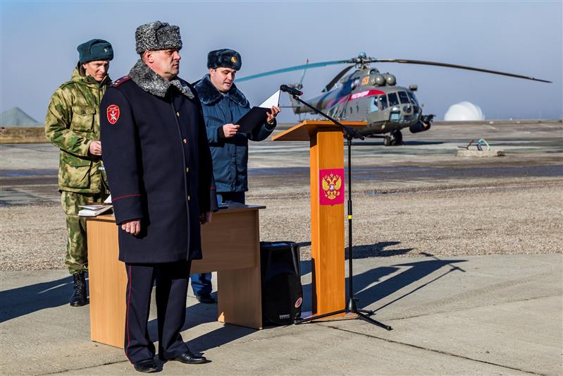 Авиационный отряд спецназначения Росгвардии Крыма получил модернизированные транспортно-боевые вертолеты