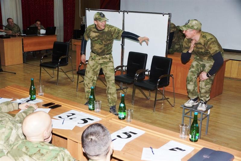 В пункте временной дислокации отряда спецназа «Оберег» состоялась игра Клуба веселых и находчивых