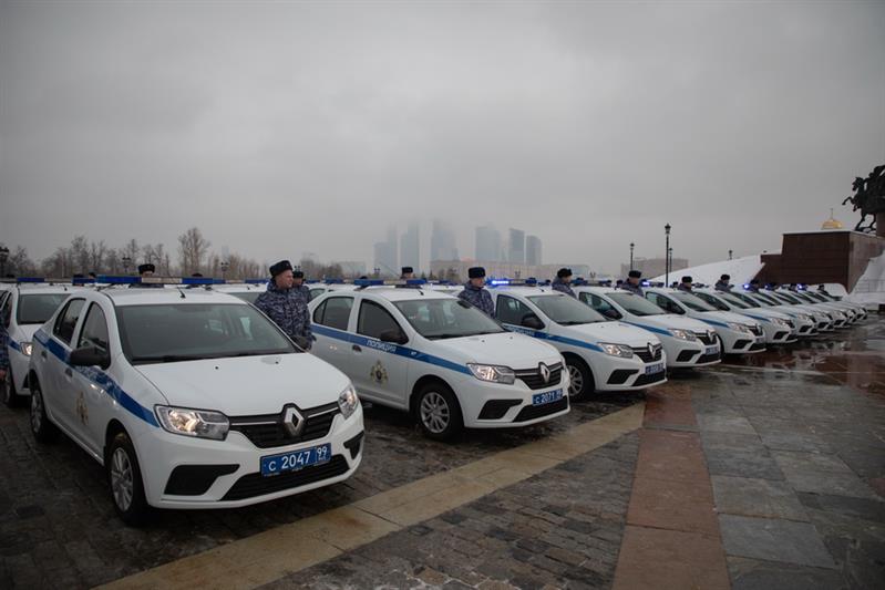 64 новых служебных автомобиля для столичных подразделений вневедомственной охраны Росгвардии (фото, видео)