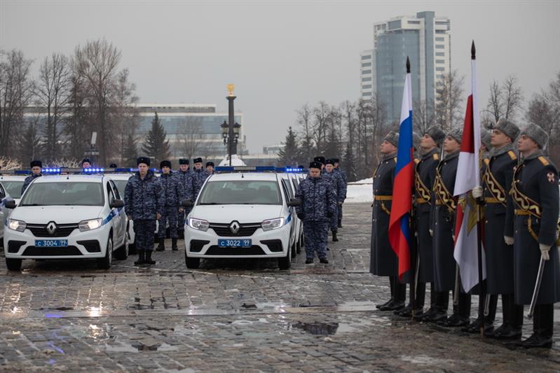 64 новых служебных автомобиля для столичных подразделений вневедомственной охраны Росгвардии (фото, видео)