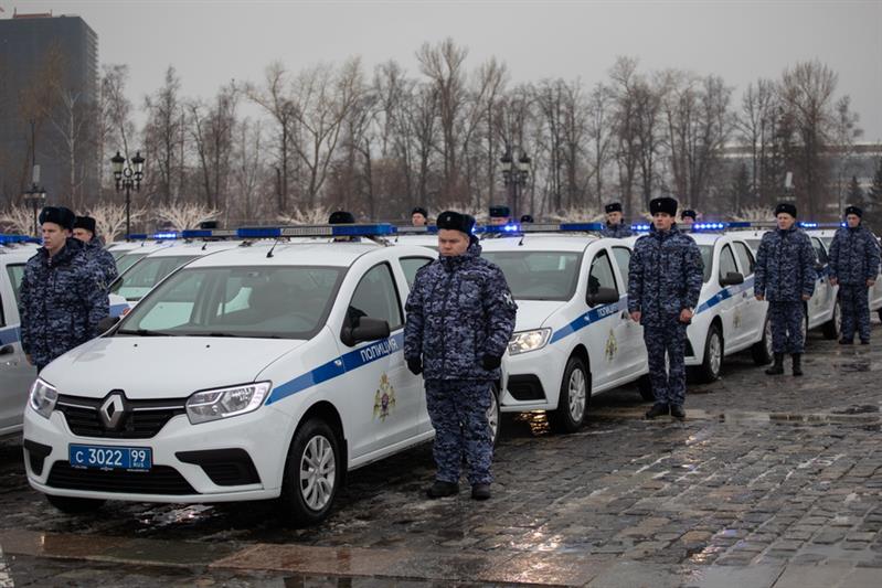 64 новых служебных автомобиля для столичных подразделений вневедомственной охраны Росгвардии (фото, видео)