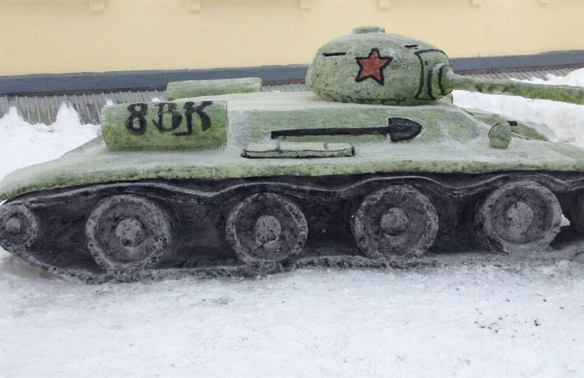 Военнослужащие Уральского округа Росгвардии провели конкурс снежных скульптур